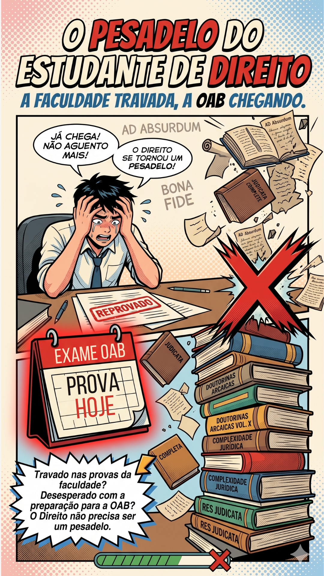 Cartaz sobre a ruptura com o método antigo