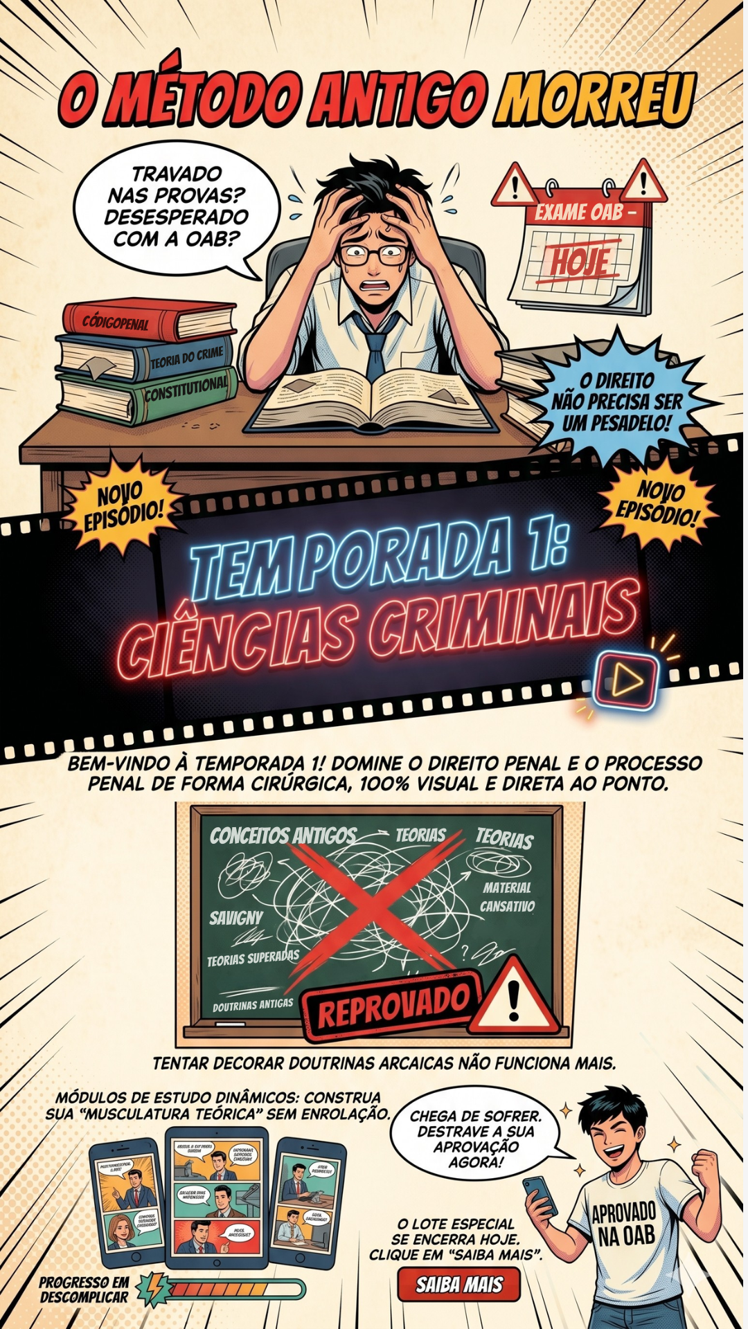 Cartaz da temporada de Ciências Criminais