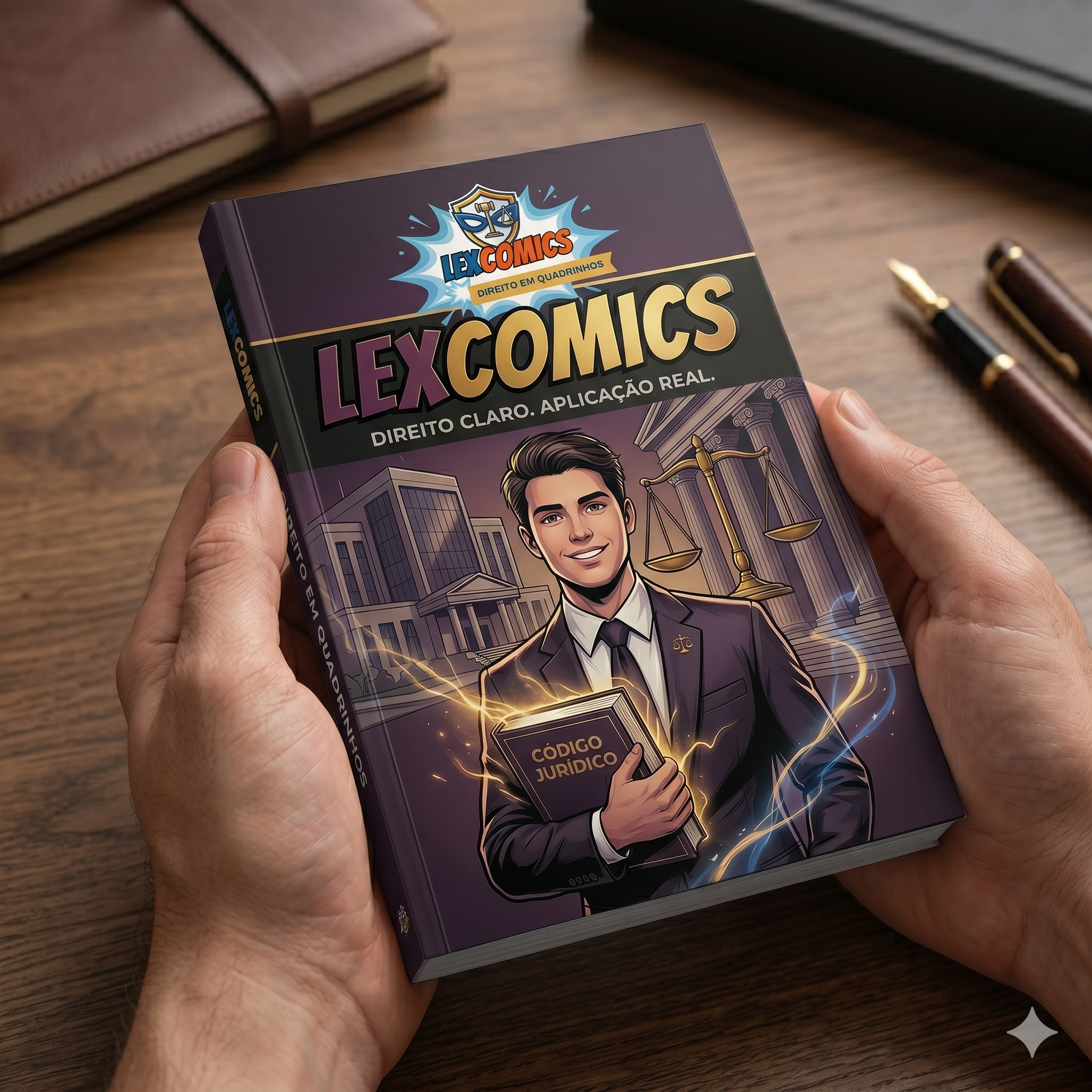 Capa da LexComics com logotipo em destaque